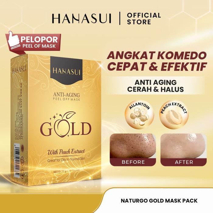[Saset) [Gold] Masker Naturgo Gold / Naturgo Hanasui Gold