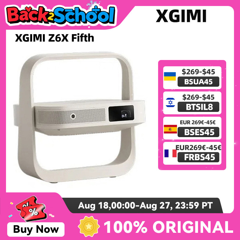 New XGIMI Z6X Fifth Generation Mini DLP Projector 4K Support Home Theater 1080P Smart Beamer Support