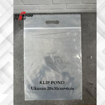 PLASTIK LAUNDRY SEPATU/ PLASTIK KLIP POND/ PLASTIK ZIPLOCK 20x30+6 25x35+7 30x38+7cm