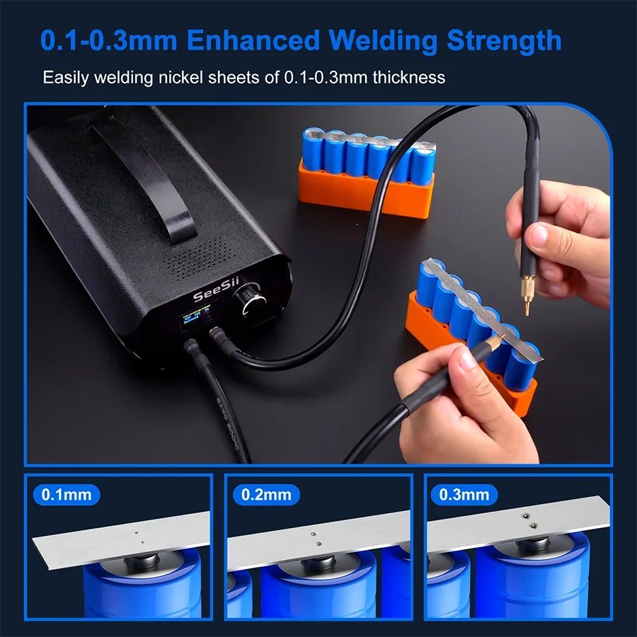 Portable Spot Welder 3000F 120 Gears Farad Capacitor Battery Spot Welder Adjustable Capacitor Energy