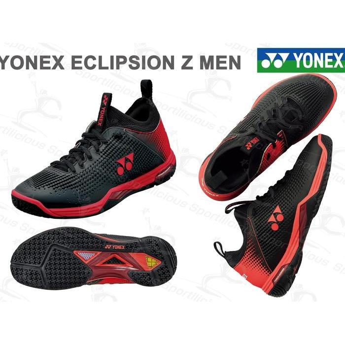 READY Sepatu Bulutangkis Yonex Eclipsion Z Men Black Red Original