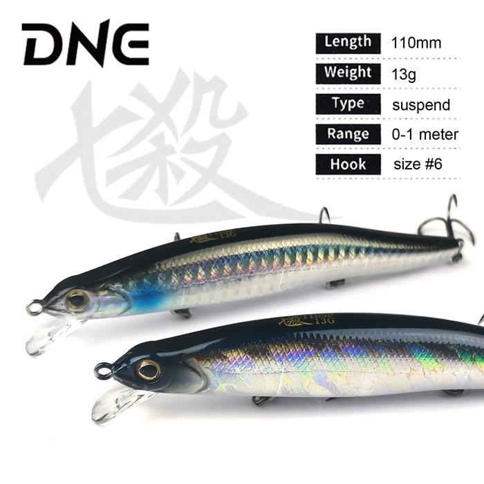 Dne Qisha 110Sp Suspending Jerkbait Minnow Lure Tungsten Wobbler
