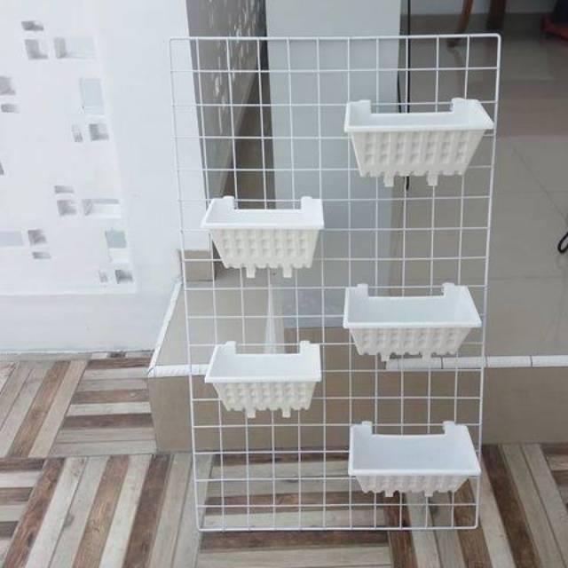 Top Ram putih pot gantungan argo +1 pcs argo