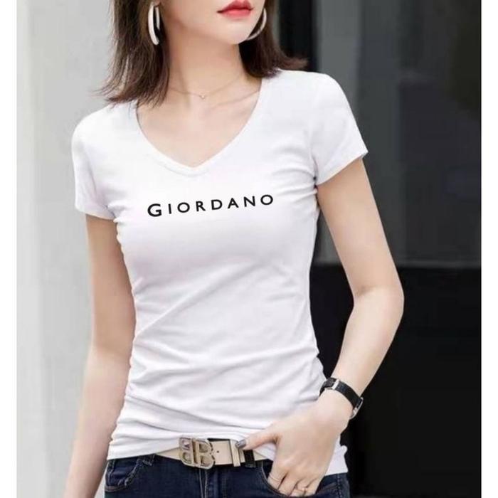 DS1-Kaos wanita sexy U neck dan V neck/kaos tee - U neck dan V neck/kaos import bodycon / Kaos top