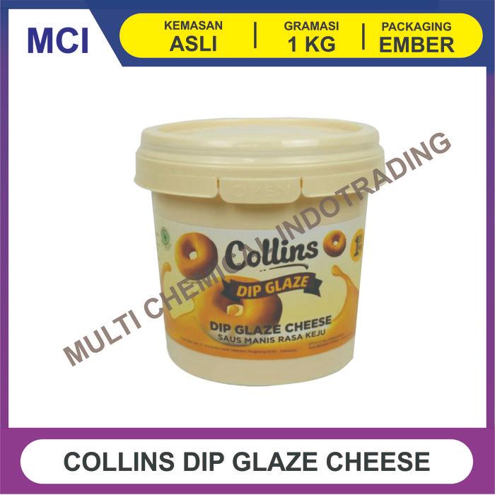 COLLINS DIP GLAZE 1 KG - TOPPING DONAT PISANG NUGGET - CHEESE KEJU