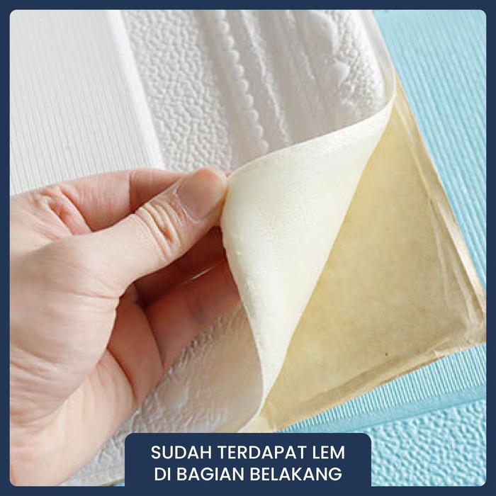 Wallpaper 3D Foam Motif Kotak Kotak, Wallfoam 3D Kotak, Wallpaper Foam 4 mm