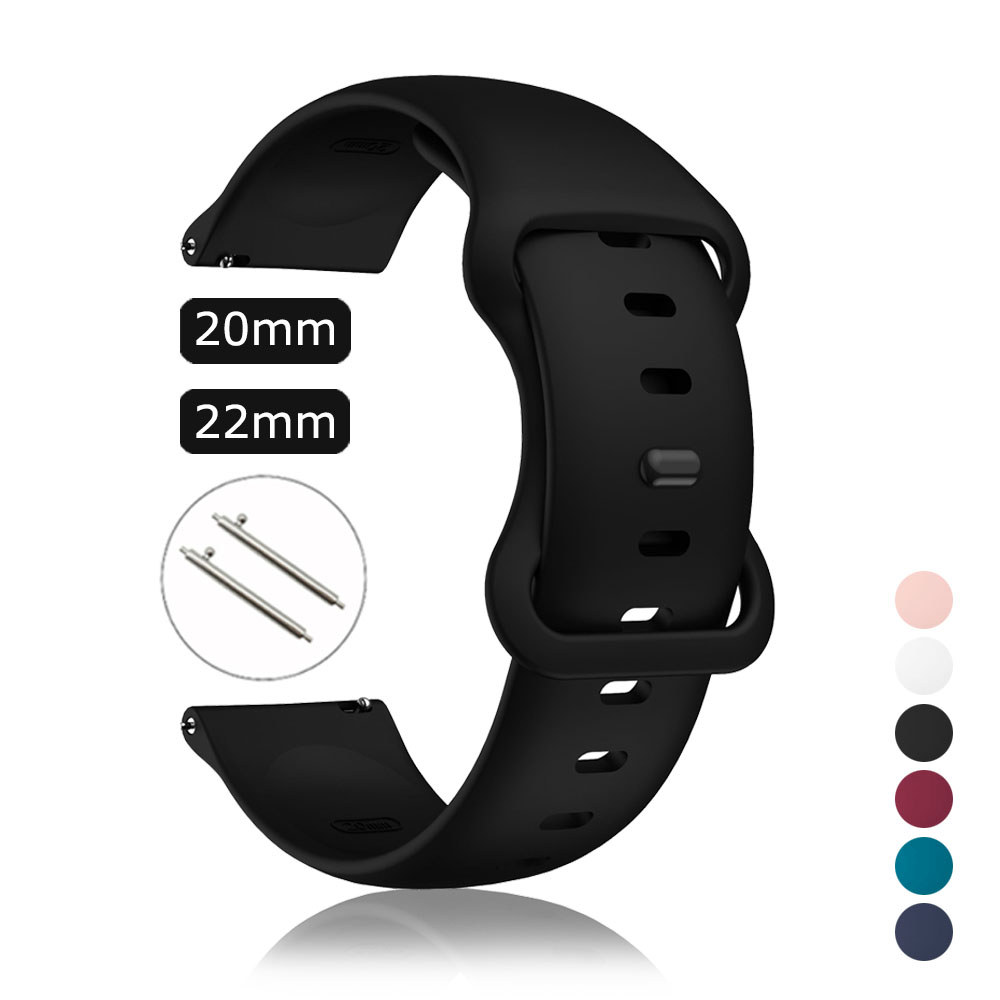 20Mm 22Mm Silicone Strap For Ticwatch Pro 3 Ultra G/Gth/Gtw Watch Band For Ticwatch Ticwatch