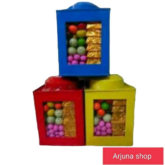 Toples Kaleng Kerupuk Mini Jadul Ukuran 13x15 Cm