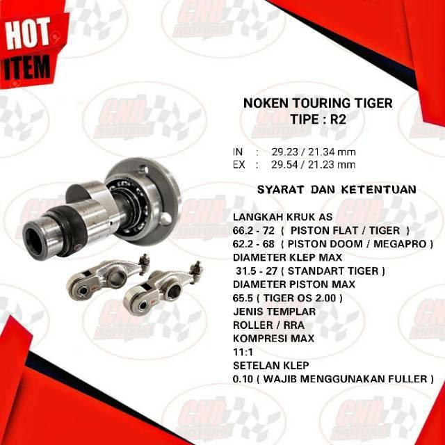 Noken As Cam Custom Speak Touring Templar Roller ( Rra ) By Boskot Pnp Gl Neotech Megapro Tiger
