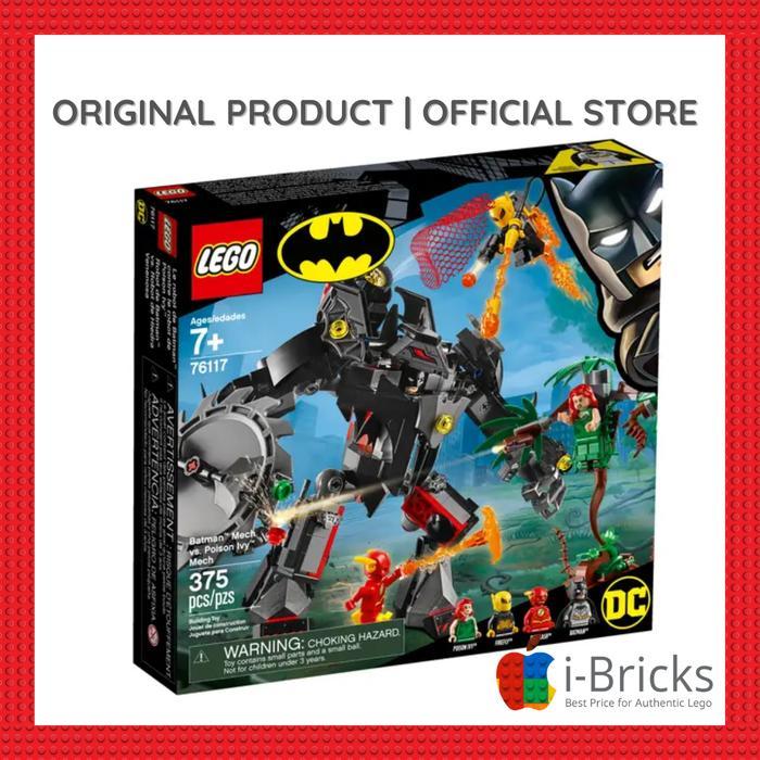 Premium Terbatas lego super heroes 76117 Batman Mech vs Poison Ivy Mech no box