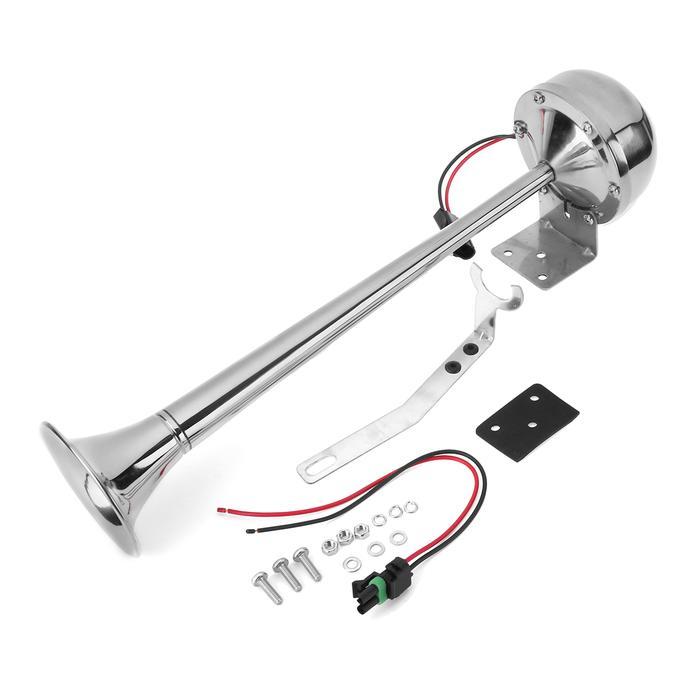 12V / 24V 200DB BOAT TRUMPET ELECTRIC SINGLE AIR HORN METAL MARINE