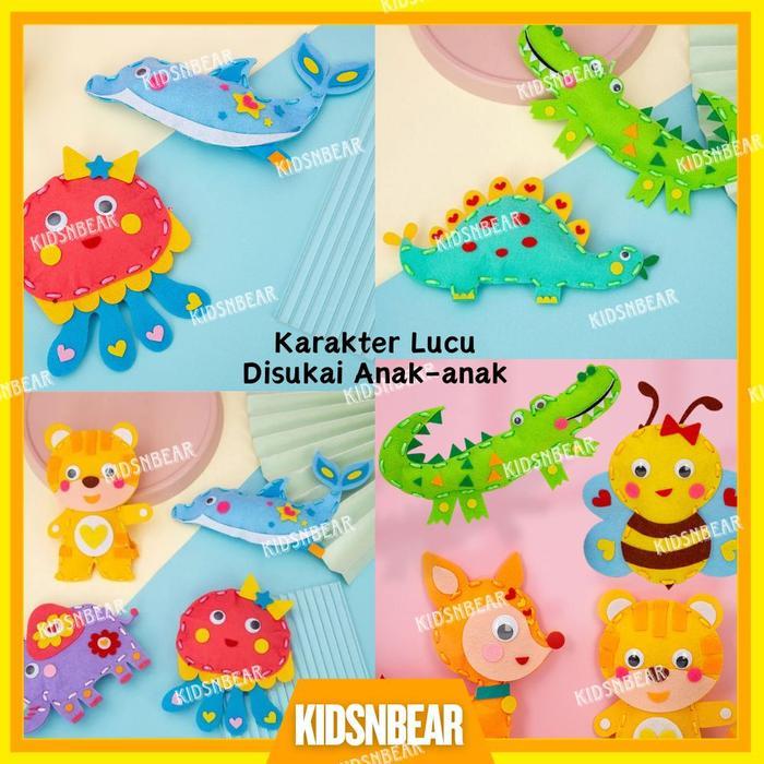 Mainan Edukasi Anak - Boneka Diy - Mainan Diy - Membuat Boneka Flanel - Kerajinan Boneka Anak -
