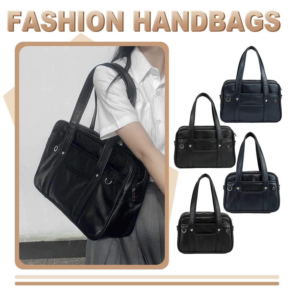 Shoulder Bag PU Leather Large Kawaii Cute Tote Bag Waterproof School Bag Handbag Cute Bookbag
