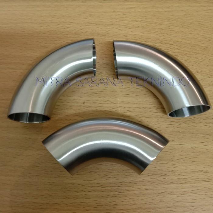 Knee Elbow Sanitary Stainless 316 316L 1" inch OD Pipa 25.4mm