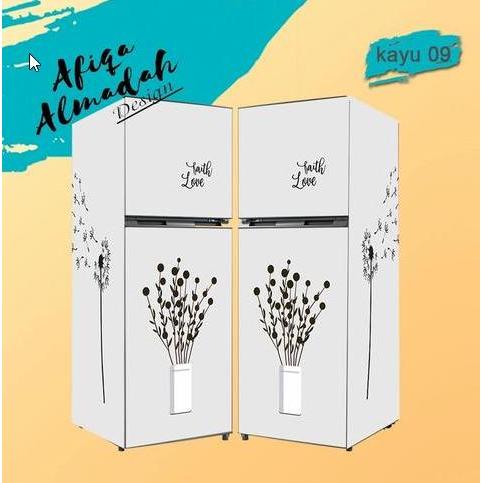 STIKER KULKAS 2 PINTU JUMBO MOTIF - 2 PINTU JUMBO, FULL BODY