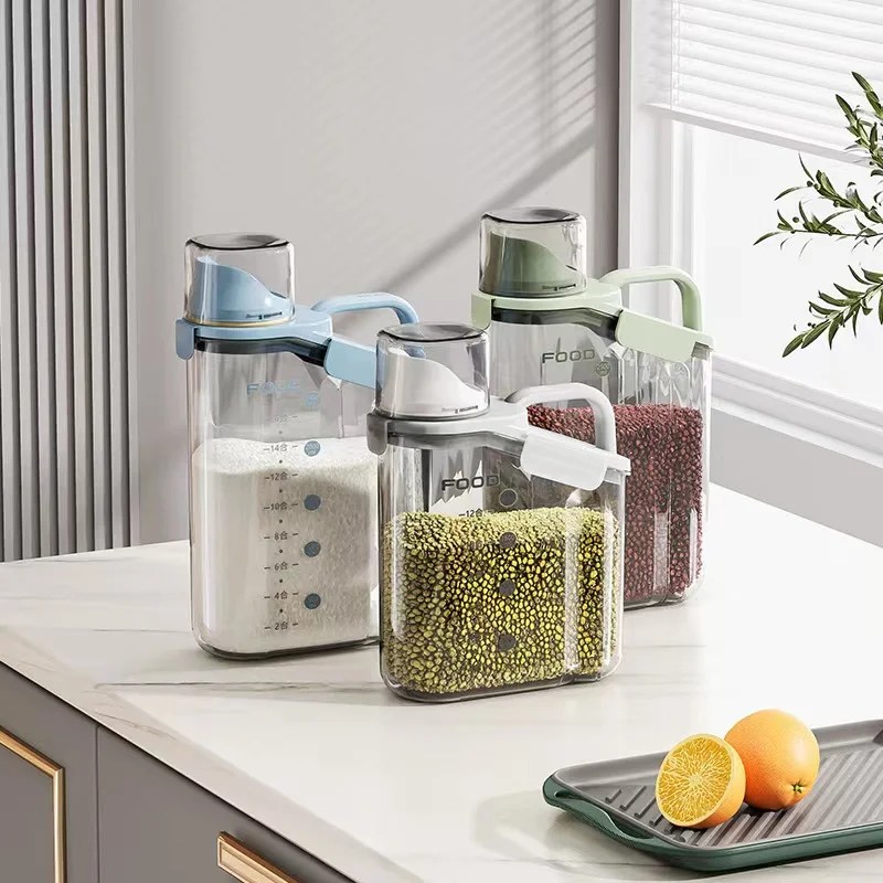 Airtight Food Storage Containers Cereal Dispenser Cereal Container Storage Box Rice Dispenser Grain