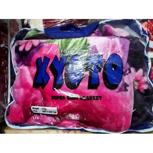 ASLI selimut jumbo kyoto. selimut bulu jumbo kyoto 220x240 READY STOCK