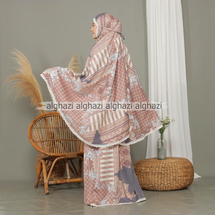 MUKENA DEWASA MAXMARA LUXURY PREMIUM TERBARU MOTIF PRINTING MEWAH