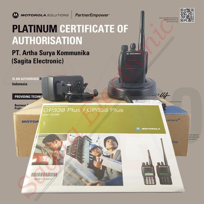 HT MOTOROLA GP328 PLUS VHF 136-174 MHZ GP 328