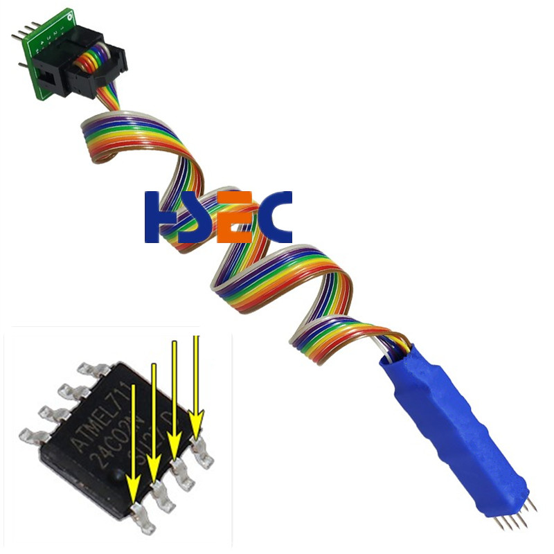 Sop8 Chip Probe Line Burning Burning Writing Reading 8Pin Burn Test Chip Test Probe Pogo Pin 208mil