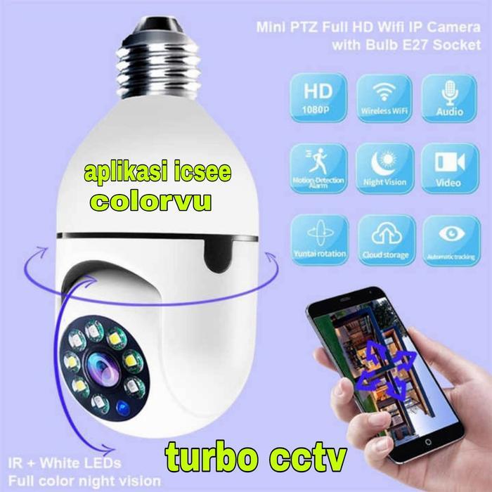 Spc Cctv Wifi Bohlam Ip Camera Panorama 1.3Mp