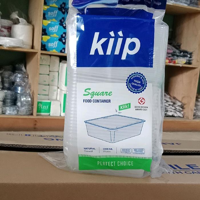 Thinwall Plastik Kiip 1000Ml Square ( Kotak)