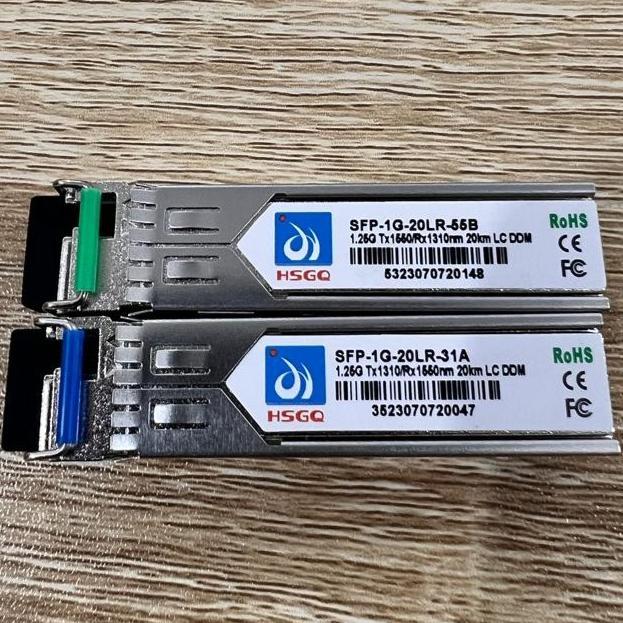 Sfp Uplink 1.25G Hsgq Bidi Lc 20Km Sfp-1G-20Lr-31A/55B Sepasang