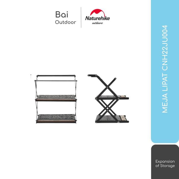 MEJA RAK LIPAT KOPI / MAKANAN PORTABLE CAMPING NATUREHIKE CNH22JU004