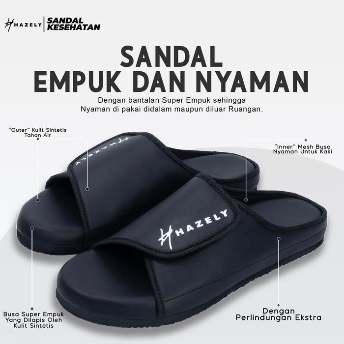 Hazely - Sandal Kesehatan - Sandal Diabetes Anti Air - Sandal Diabetes