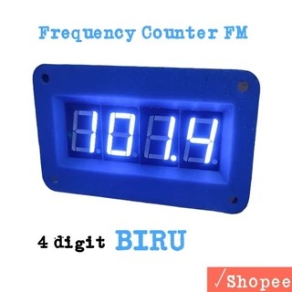 Frequency Counter FM Digital Display 4 Digit - Biru