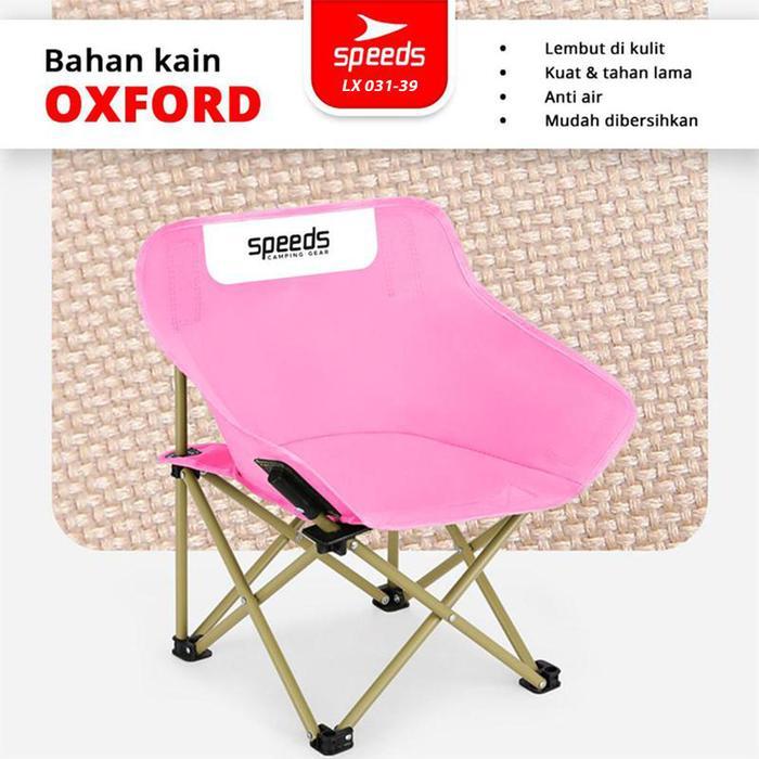 Kursi Lipat Portable Ukuran Mini Moon Chair Kursi Lipat Bulat Kursi Santai Portable Kursi Lipat