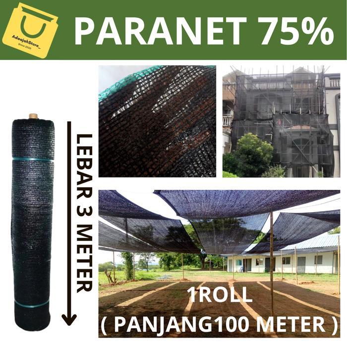 Paranet 75% ( 1 ROLL ) LEBAR 3 METER - Jaring Paranet Anti UV