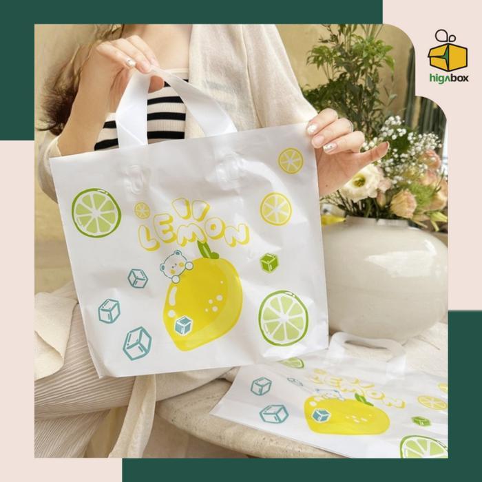 PROMO 10 PCS Tas plastik motif / Tas Kantong Plastik Aksesoris / Tas Plong Motif Bunga / Tas Plastik