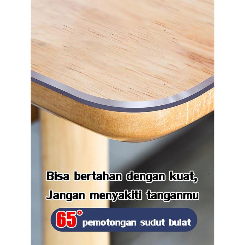 Taplak Meja Renda Jahitan Bening / Taplak Meja Makan Plastik Bening / Taplak Meja Pvc Transparan /