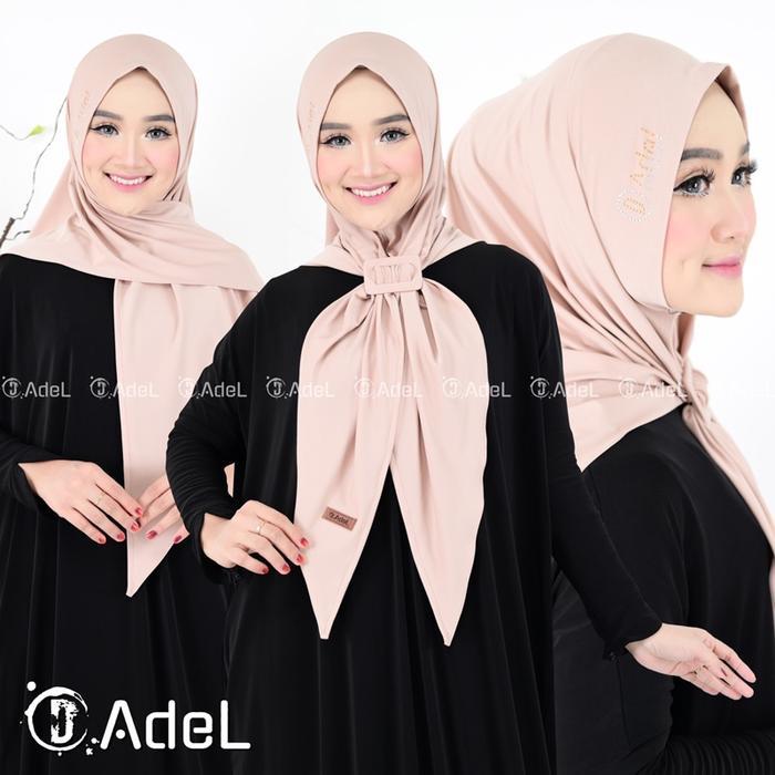 'MAYA' segitiga instan oval FREE GESFER, original produk by D adel Hijab instan tebal
