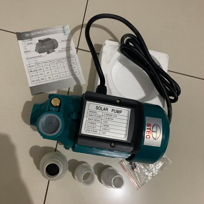 pompa air solar panel cell surya dc stec stc 180w 180 w watt murah