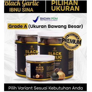 (BAWANG TUNGAL) BAWANG HITAM BLACK GARLIC IBNU SINA/ SOLO BLACK GARLIC BAWANG LANANG HITAM TUNGGAL