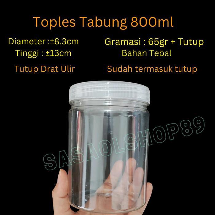 TOPLES TABUNG 800ML (10PC) TEBAL TOPLES KUE KERING TOPLES SNACK