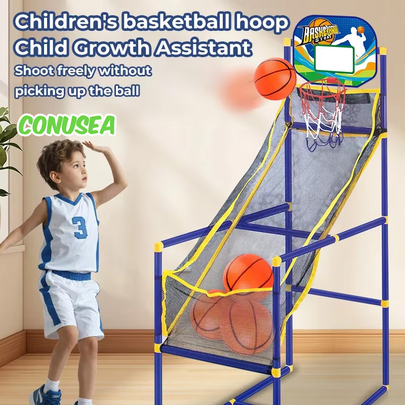 Kids Sports Toy Basketball Hoop Shooting Machine with Balls Air Pump Indoor Outdoor Arcade Games Set