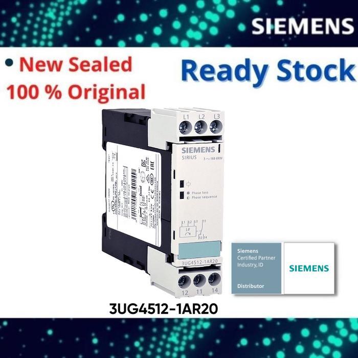 Siemens 3Ug4512-1Ar20 Analog Monitoring Relay Phase Failure And Sequence 3 X 160-690 V
