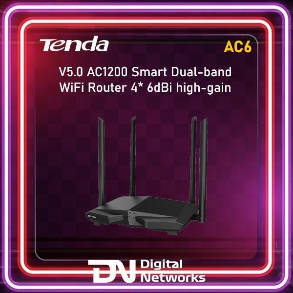 AC6 Tenda AC6 AC1200 Smart Dualband 4*6dBi Antenna Tenda AC6
