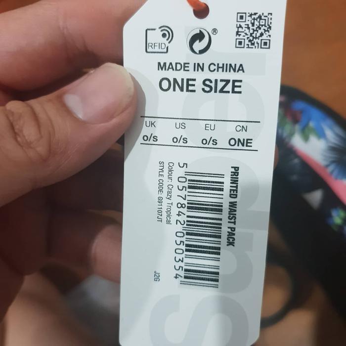 Superdry Original Superdry Printed Waist Bag Cross Body Tas Selempang Pinggang 100% Asli Tanpa Kawe