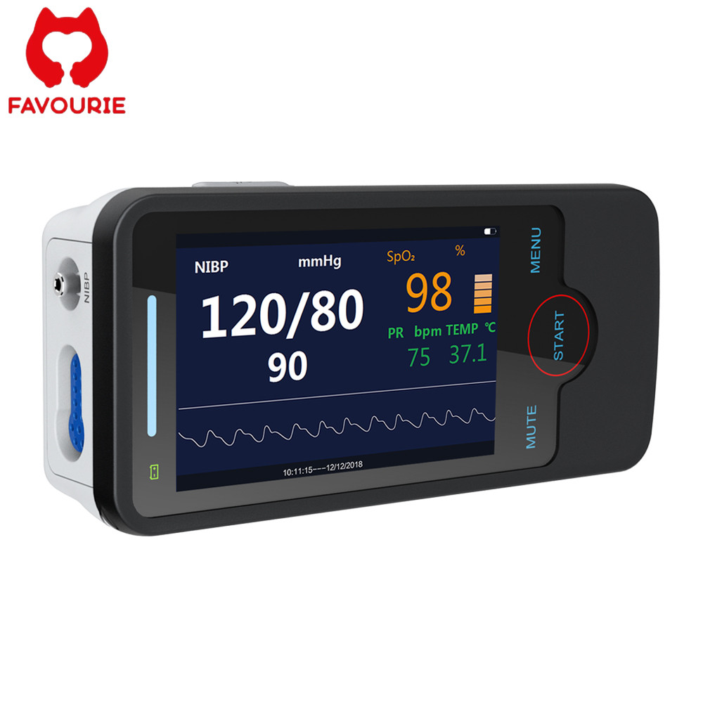 Casandra FAVOURIE Official Handheld E4 Portable Patient Monitor With Etco2 4-Inch 4 Parameters Cardi