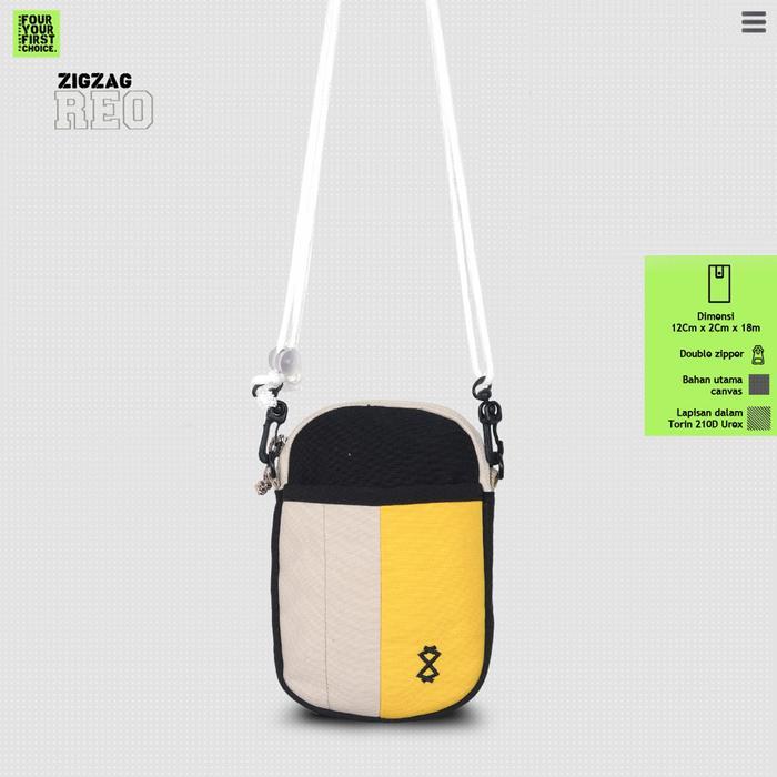 Aerostreet.Shoes - Zigzag Reo - Sling Phone Mini Canvas Waterproof Casual Wanita Zigzag Reo - Tas