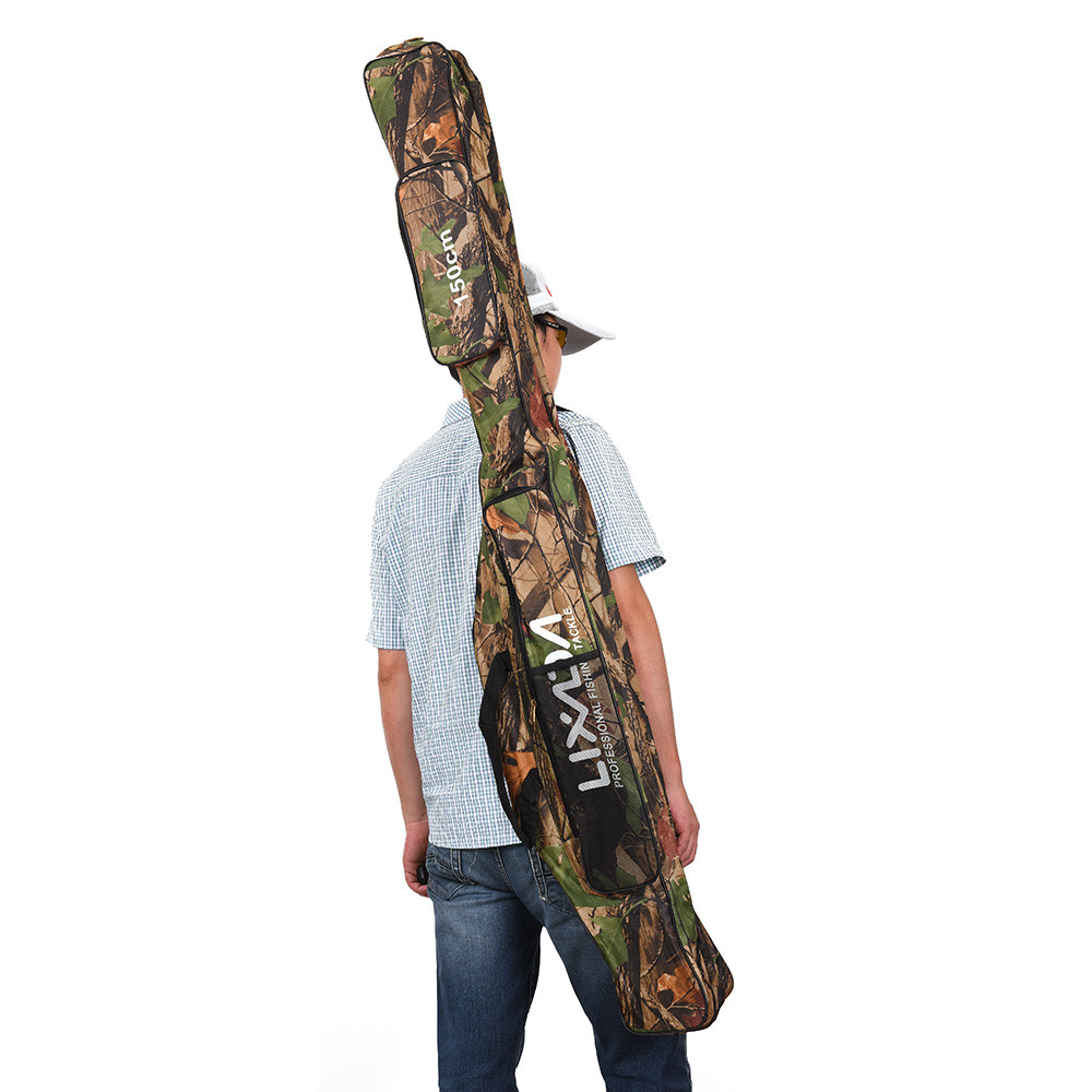 Lixada 130/150cm Fishing Rod Bags Oxford Storage Carrier Case Foldable Carp Fishing Gear Tool for