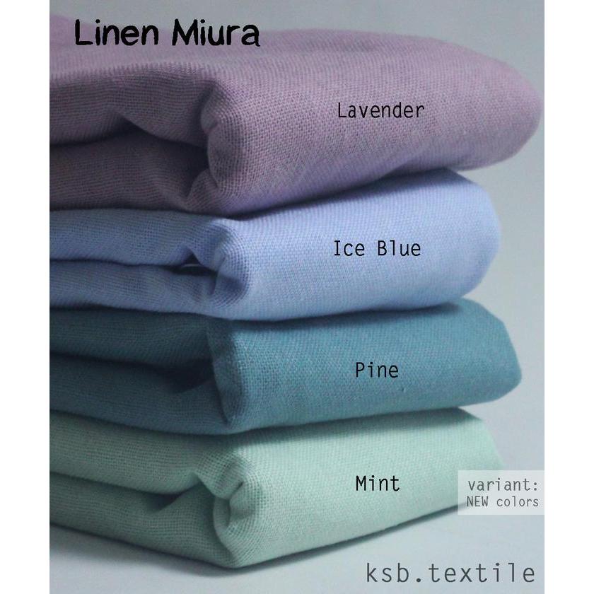 "New" Kain Katun Linen Rami Miura / Cotton Jepang Eceran / Meteran