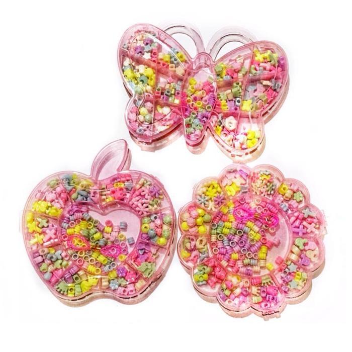 Paket Meronce Manik Mote Tali Mainan Anak Ronce Kalung