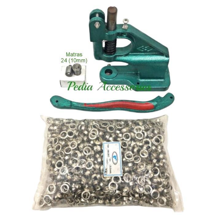 Paket Hand Press Handpress Mata Ayam Eyelet Banner Spanduk 10Mm(3017)