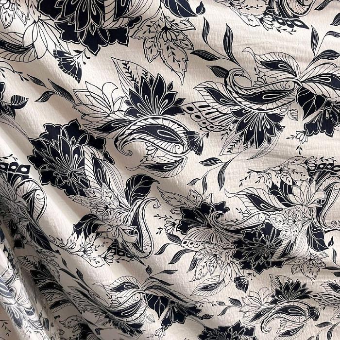 kain katun linen paris premium motif batik