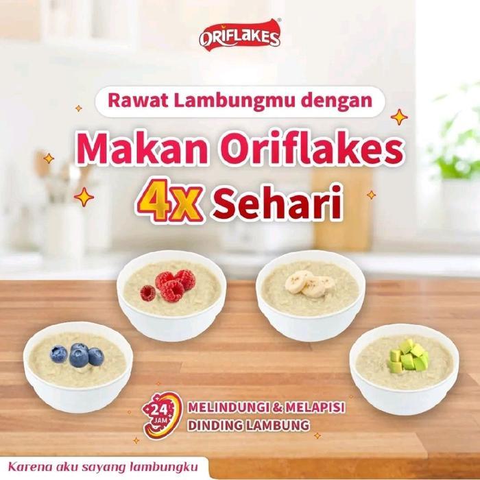 "New" Oriflakes Daily sereal umbi garut 150 Gram sachet praktis Granola Oatmeal Cereal